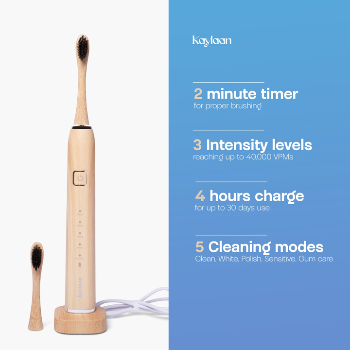 Electric Bamboo Toothbrush| Compostable Head