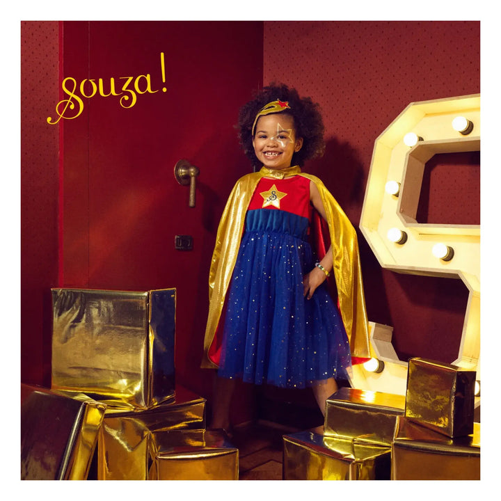 Superhero Girl Costume for Kids - Carnival use (sz 3-4 yrs)